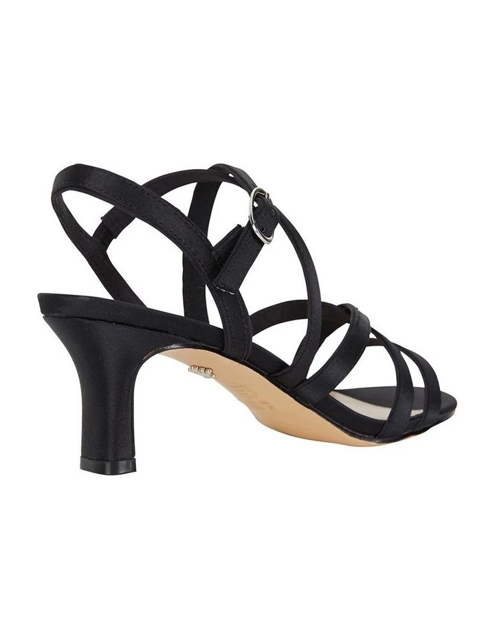 NINA Genaya Noir Satin Sandal 4 NINA Genaya Noir Satin Sandal - Image 4