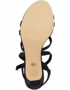 NINA Genaya Noir Satin Sandal 12 NINA Genaya Noir Satin Sandal -Deals Shoes Store 670327300 6 720x928