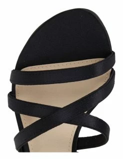 NINA Genaya Noir Satin Sandal 13 NINA Genaya Noir Satin Sandal -Deals Shoes Store 670327300 7 720x928