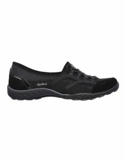 Skechers Breathe Easy - Faithful Black Slip-on Sneaker