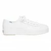 Keds Triple Kick White Leather Flatform Sneaker