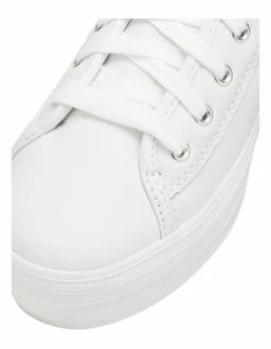 Keds Triple Kick White Leather Flatform Sneaker -Deals Shoes Store 675174880 6 720x928