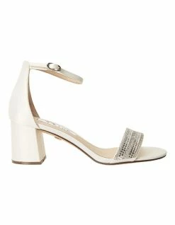 NINA Elenora Ivory Satin Sandal