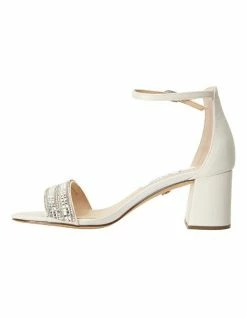 NINA Elenora Ivory Satin Sandal -Deals Shoes Store 682281280 3 720x928
