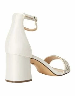 NINA Elenora Ivory Satin Sandal -Deals Shoes Store 682281280 4 720x928