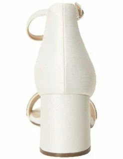 NINA Elenora Ivory Satin Sandal -Deals Shoes Store 682281280 7 720x928