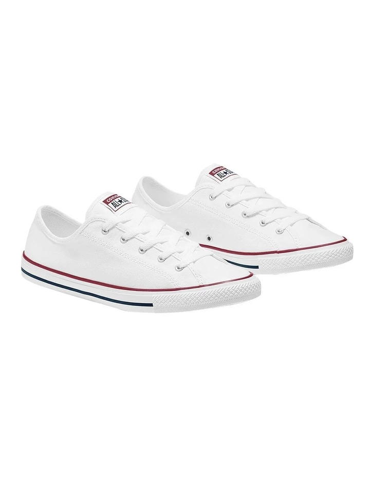 Converse Chuck Taylor All Star Dainty White Low Top Sneaker 3 Converse Chuck Taylor All Star Dainty White Low Top Sneaker - Image 3