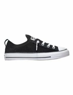 Converse Chuck Taylor All Star Shoreline Knit Black Low Top Slip On Sneaker
