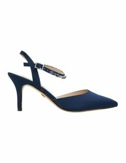 Alan Pinkus Tonya Navy Satin Pump