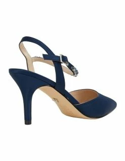 Alan Pinkus Tonya Navy Satin Pump -Deals Shoes Store 698003650 4 720x928