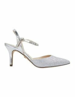 Alan Pinkus Tonya Silver Baby Glitter Pump