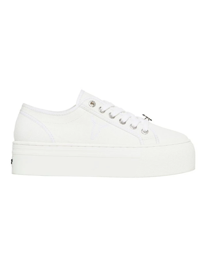 Windsor Smith Ruby White Canvas Platform Sneaker 1 Windsor Smith Ruby White Canvas Platform Sneaker