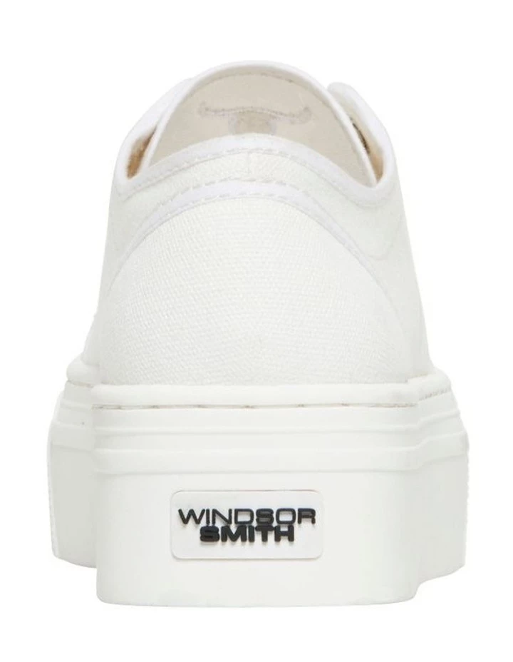 Windsor Smith Ruby White Canvas Platform Sneaker 3 Windsor Smith Ruby White Canvas Platform Sneaker - Image 3