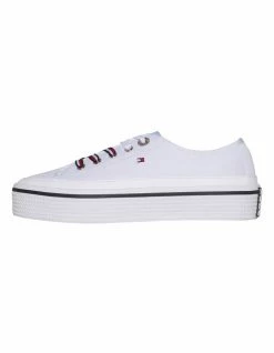 Tommy Hilfiger Corporate White Flatform Sneaker