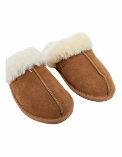 Hush Puppies Cushy Chesnut Suede Slipper -Deals Shoes Store 729064810 4 720x928
