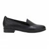 Hush Puppies The Albert Black Leather Flats
