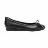 Hush Puppies The Ballet Black Leather Flats