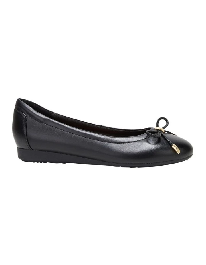 Hush Puppies The Ballet Black Leather Flats 5 Hush Puppies The Ballet Black Leather Flats - Image 5