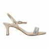 NINA Noela Taupe Reflective Suede Sandal