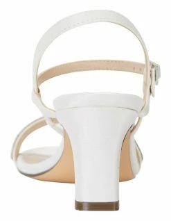 NINA Noela Ivory Lustre Satin Sandal -Deals Shoes Store 735445450 6 720x928