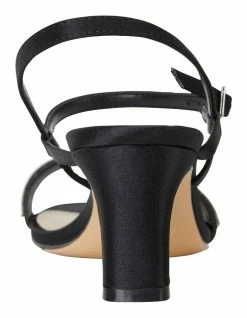 NINA Noela Black Satin Sandal 11 NINA Noela Black Satin Sandal -Deals Shoes Store 735445540 6 720x928