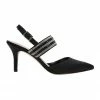 NINA Treena Black Luster Satin Pump