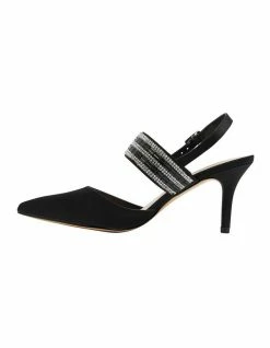 NINA Treena Black Luster Satin Pump -Deals Shoes Store 740174500 3 720x928