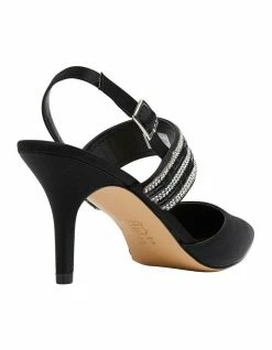 NINA Treena Black Luster Satin Pump -Deals Shoes Store 740174500 4 720x928
