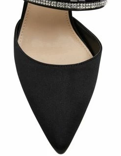 NINA Treena Black Luster Satin Pump -Deals Shoes Store 740174500 6 720x928