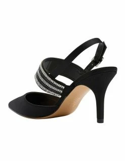 NINA Treena Black Luster Satin Pump -Deals Shoes Store 740174500 7 720x928