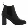 Miss Shop Caroline Black Heeled Ankle Boot