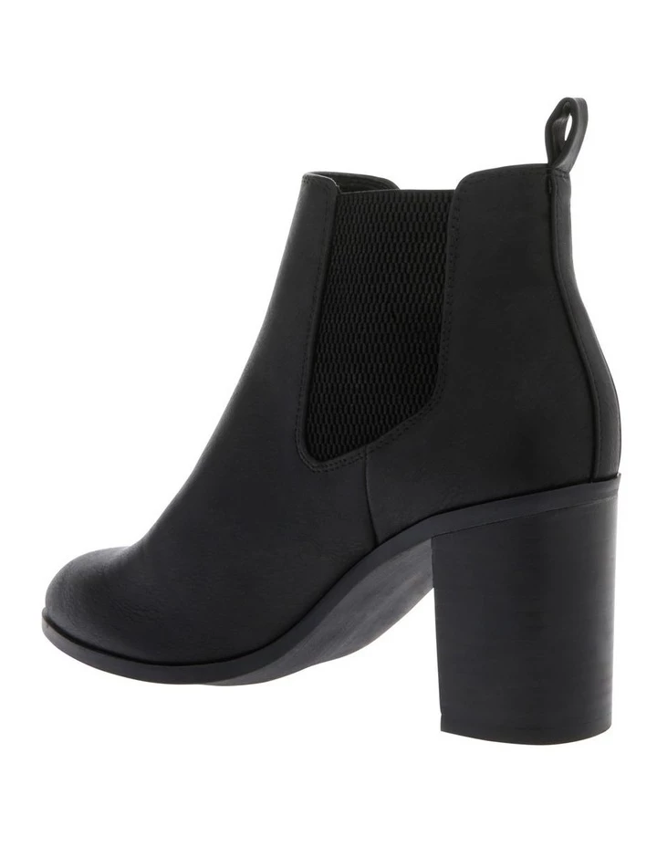 Miss Shop Caroline Black Heeled Ankle Boot 2 Miss Shop Caroline Black Heeled Ankle Boot - Image 2