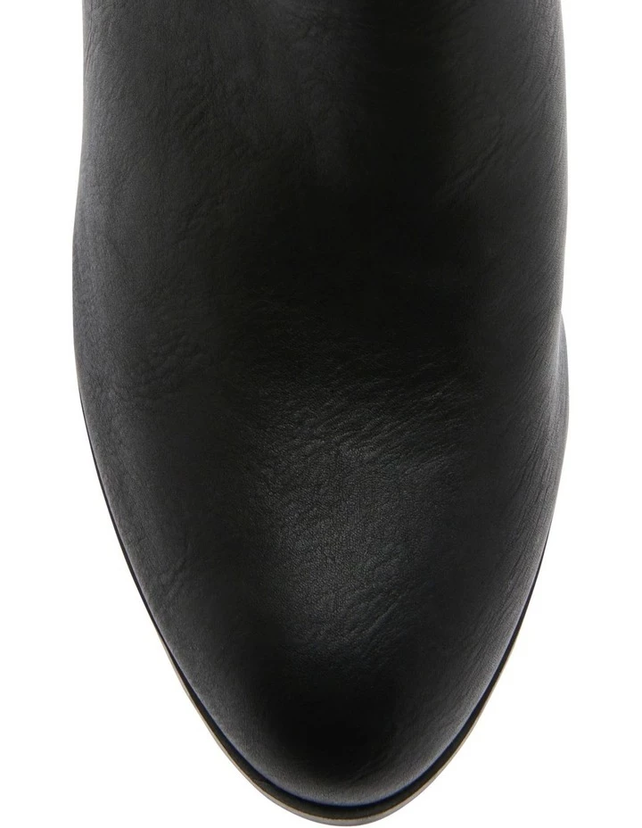 Miss Shop Caroline Black Heeled Ankle Boot 3 Miss Shop Caroline Black Heeled Ankle Boot - Image 3