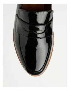 Zazou Boston Black Leather Wedged Loafer -Deals Shoes Store 751457080 6 720x928
