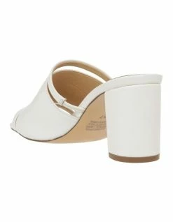 Piper Zoya White Leather Block Heel Sandal -Deals Shoes Store 782682670 3 720x928