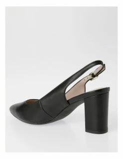 Basque Etta Black Smooth Heeled Shoes -Deals Shoes Store 782848810 3 720x928