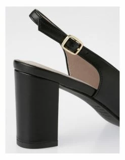 Basque Etta Black Smooth Heeled Shoes -Deals Shoes Store 782848810 4 720x928