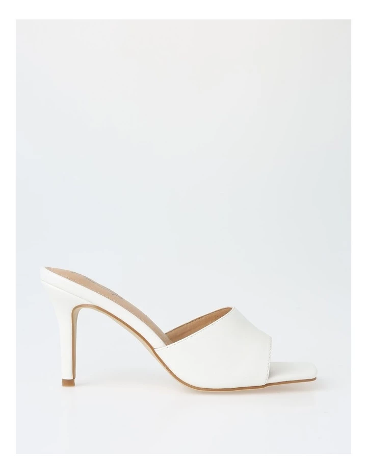 Miss Shop Ava White Stiletto Sandal 1 Miss Shop Ava White Stiletto Sandal