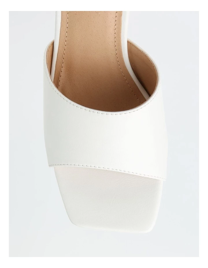 Miss Shop Ava White Stiletto Sandal 2 Miss Shop Ava White Stiletto Sandal - Image 2