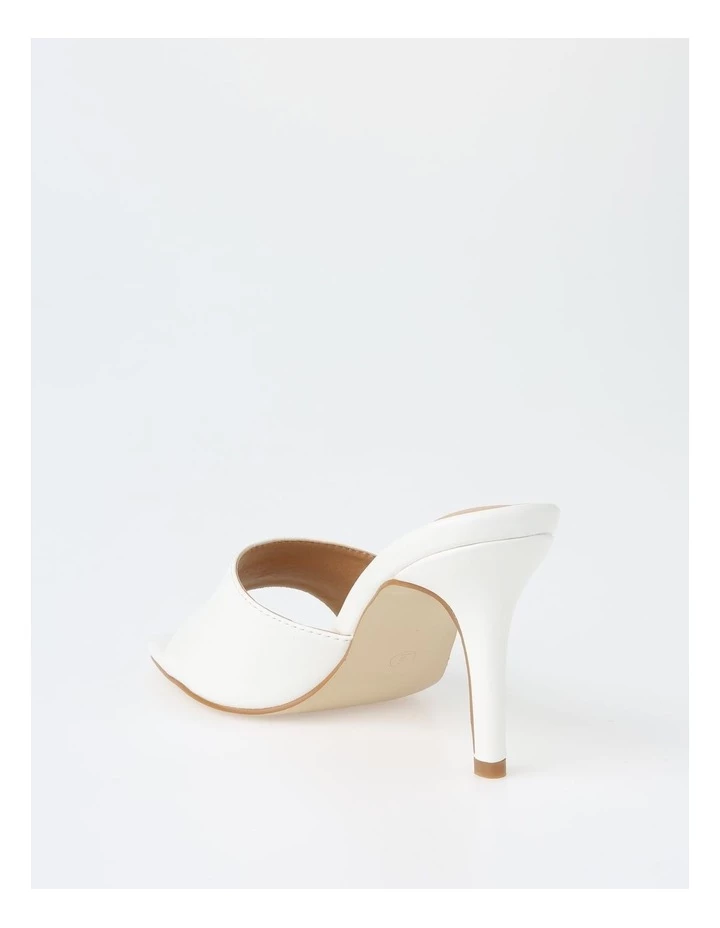 Miss Shop Ava White Stiletto Sandal 3 Miss Shop Ava White Stiletto Sandal - Image 3