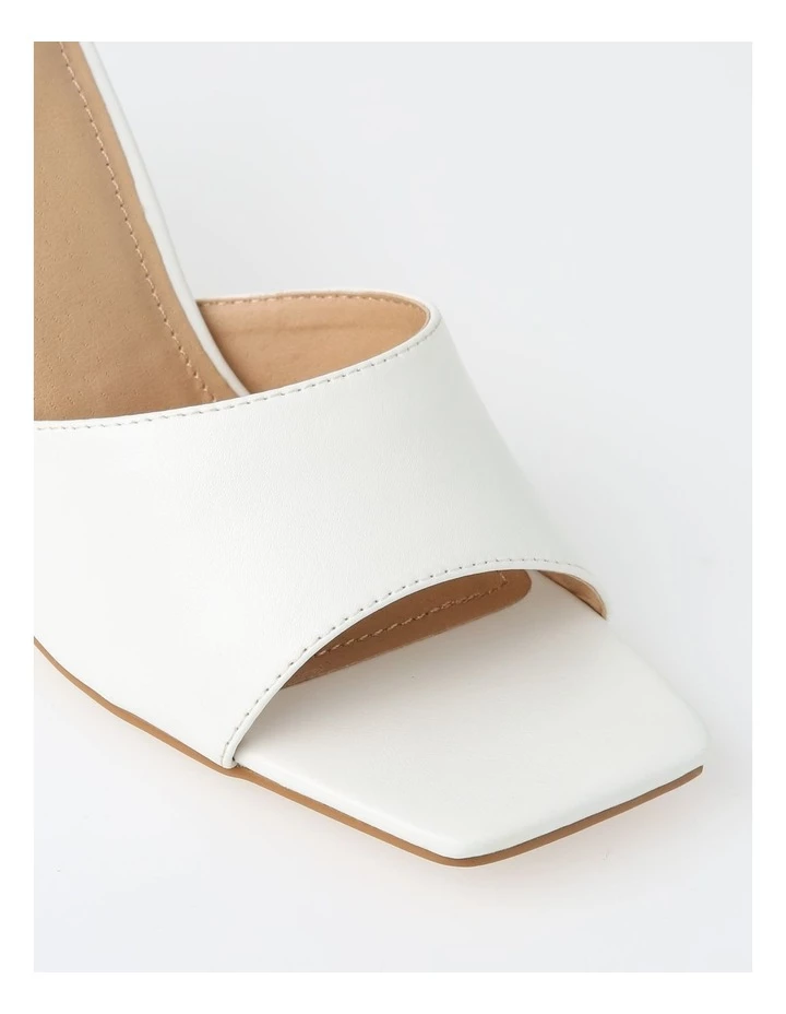 Miss Shop Ava White Stiletto Sandal 4 Miss Shop Ava White Stiletto Sandal - Image 4