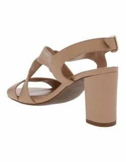 Trent Nathan Uma Beige Leather Heeled Sandal -Deals Shoes Store 783491410 3 720x928
