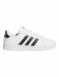 Adidas Grand Court White/Black Leather Sneaker