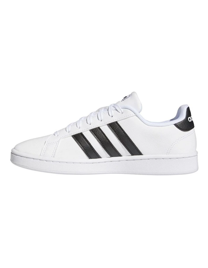 Adidas Grand Court White/Black Leather Sneaker 2 Adidas Grand Court White/Black Leather Sneaker - Image 2