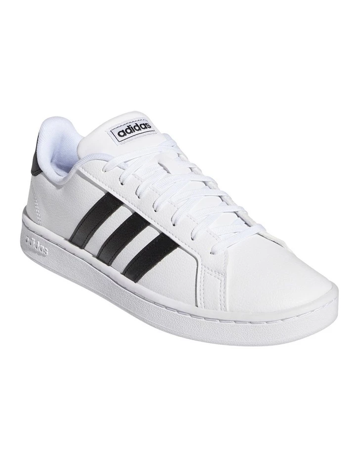 Adidas Grand Court White/Black Leather Sneaker 3 Adidas Grand Court White/Black Leather Sneaker - Image 3