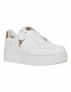 Windsor Smith Rich White/Rose Gold Leather Flatform Sneaker 7 Windsor Smith Rich White/Rose Gold Leather Flatform Sneaker -Deals Shoes Store 787893760 3 720x928