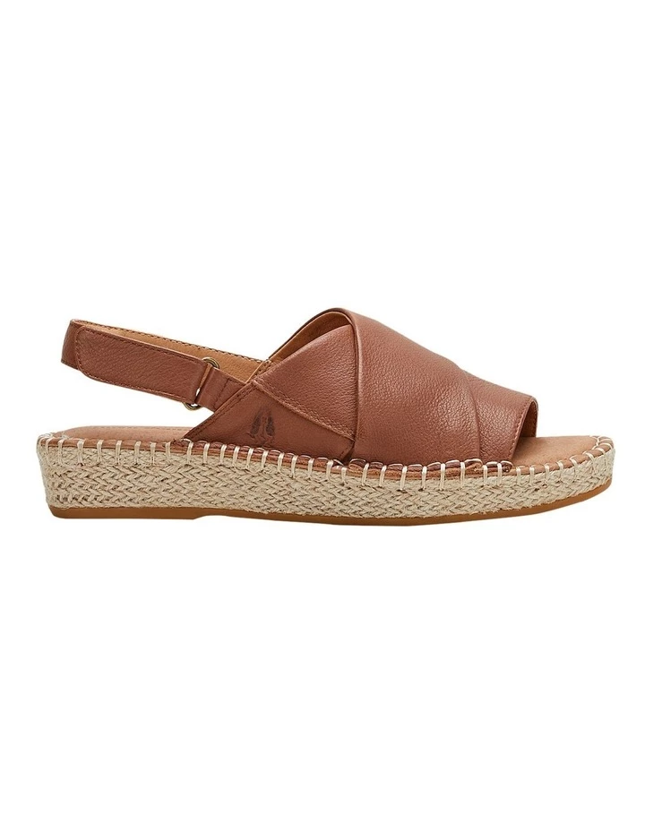 Hush Puppies Birch Tan Leather Espadrille Flatform Sandal 1 Hush Puppies Birch Tan Leather Espadrille Flatform Sandal