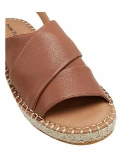 Hush Puppies Birch Tan Leather Espadrille Flatform Sandal 9 Hush Puppies Birch Tan Leather Espadrille Flatform Sandal -Deals Shoes Store 788470480 4 720x928