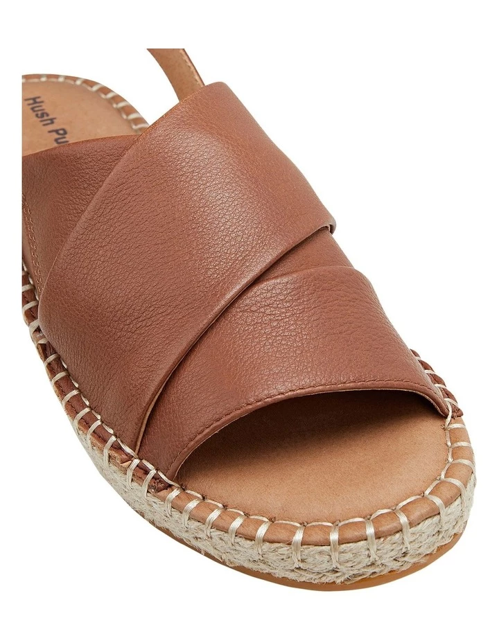 Hush Puppies Birch Tan Leather Espadrille Flatform Sandal 4 Hush Puppies Birch Tan Leather Espadrille Flatform Sandal - Image 4