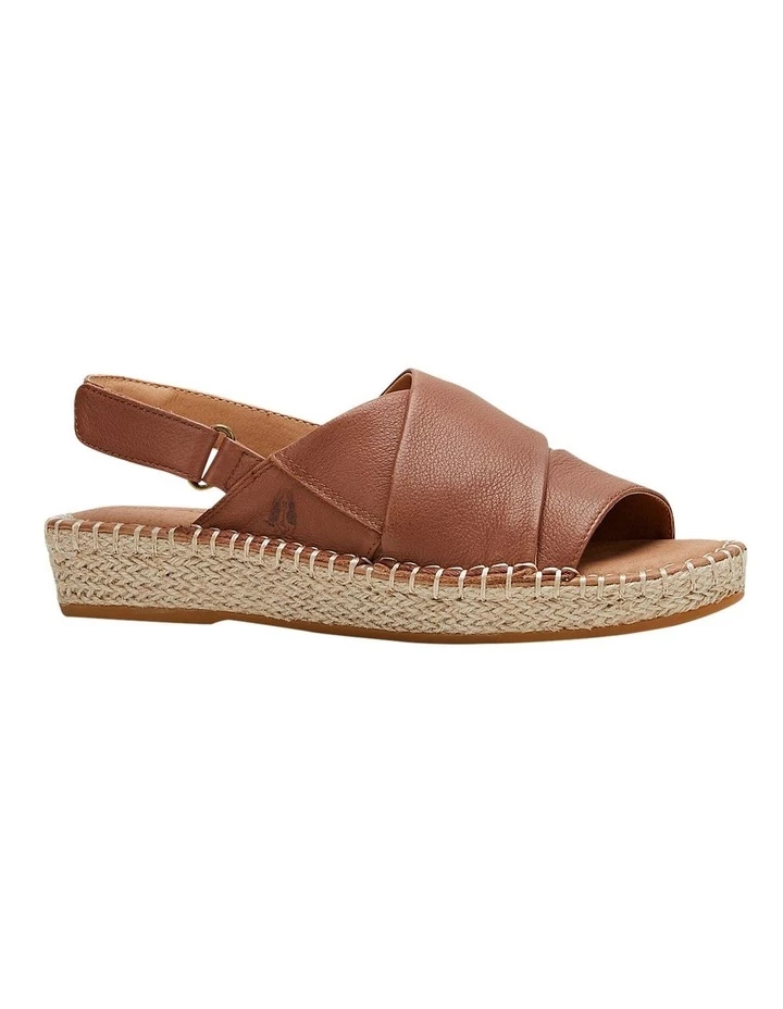 Hush Puppies Birch Tan Leather Espadrille Flatform Sandal 5 Hush Puppies Birch Tan Leather Espadrille Flatform Sandal - Image 5